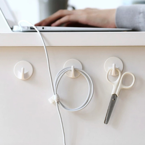 ⚡️ส่งด่วน⚡️ ตะขอติดผนัง แผ่นกาว 3M ทรงกลม ติดแน่น รับน้ำหนักได้ดี ตะขอแขวนผนัง อเนกประสงค์ ตะขอกลม - รูปที่ 2