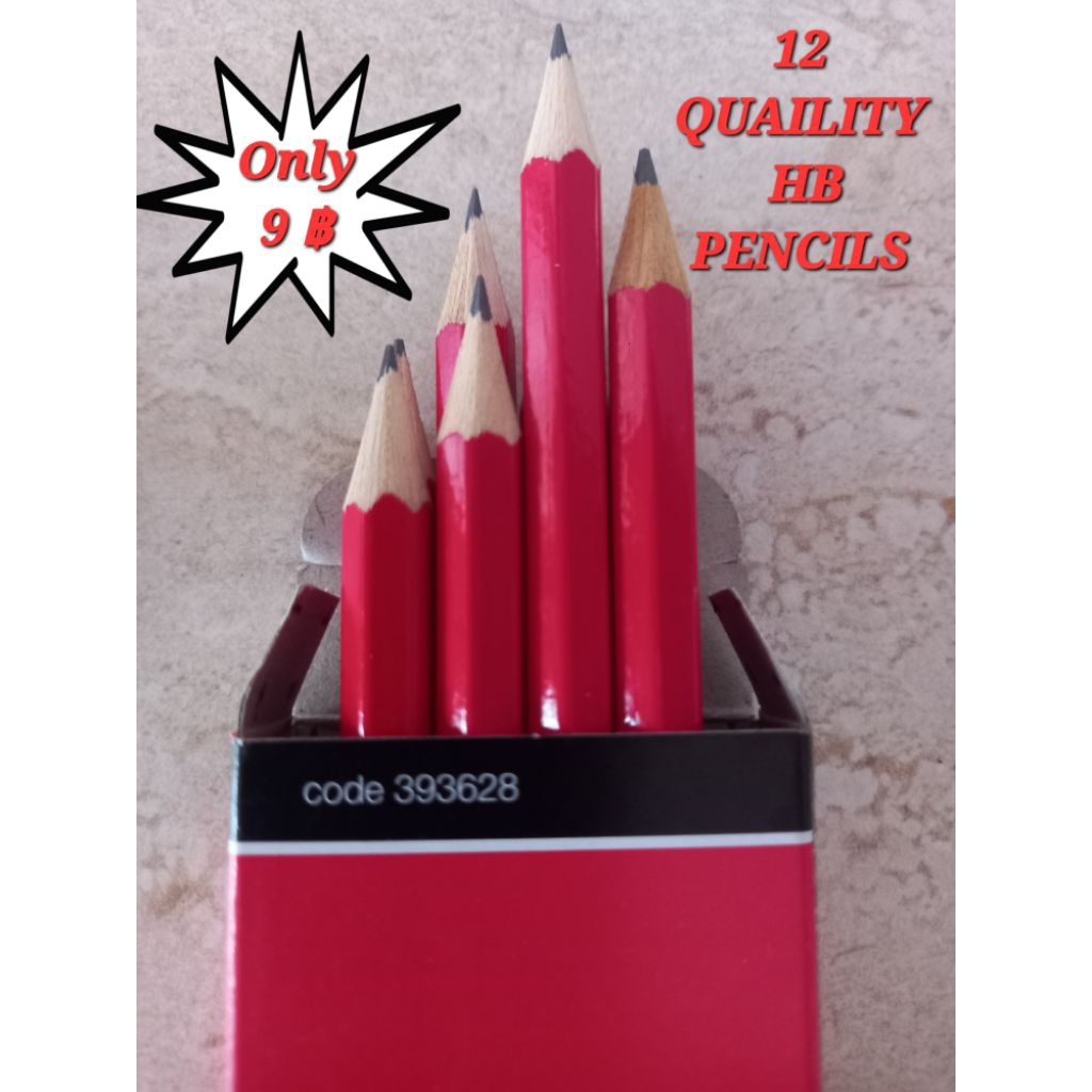 12 QUAILITY HB PENCILS ( CHEAP PRICE  ) OFFICE SCHOOL STATIONERY