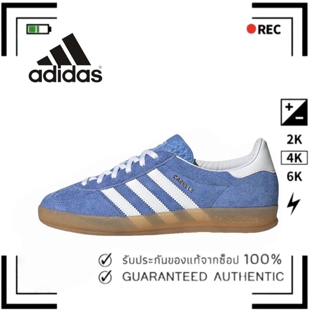（ของแท้ 100 %）🌹 adidas originals Samba OG HQ8717 สีน้ำเงิน