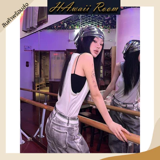 hawaiiroom ผ้าคลุมหัวแบบเงา Glossy ผ้าพันคอ ผ้าพันศีรษะ ขนาด 60x60 cm