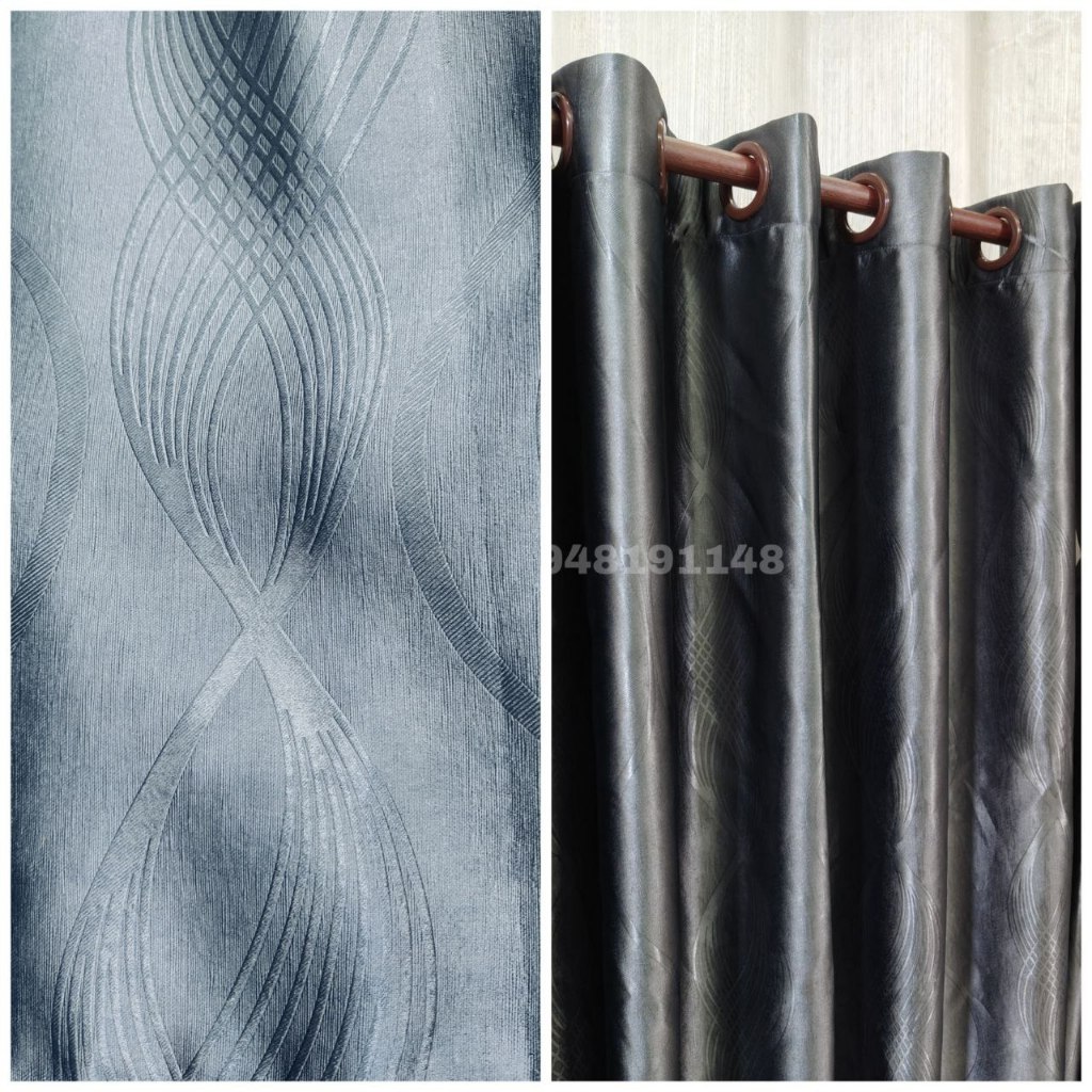 ผ้าม่านหน้าต่าง ประตูสำเร็จรูป เกรดเอ ป้องกันแสงยูวี 90-98% สีพื้น 2 ด้าน