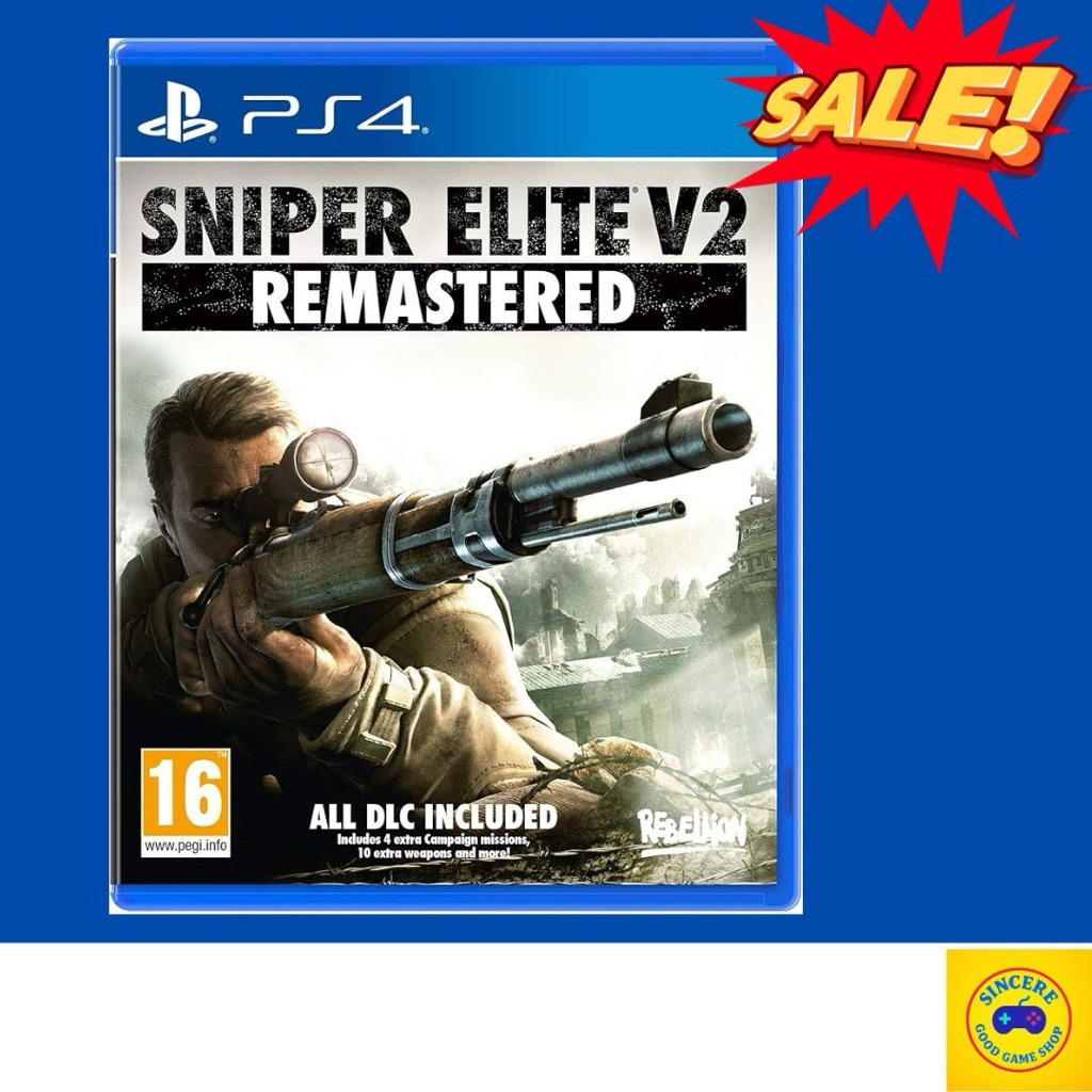 Sniper Elite V.2/Sniper Elite lll /Sniper Ghost Warrior3/Sniper Elite 4 PS4 (แผ่นมือ1,มือ2)