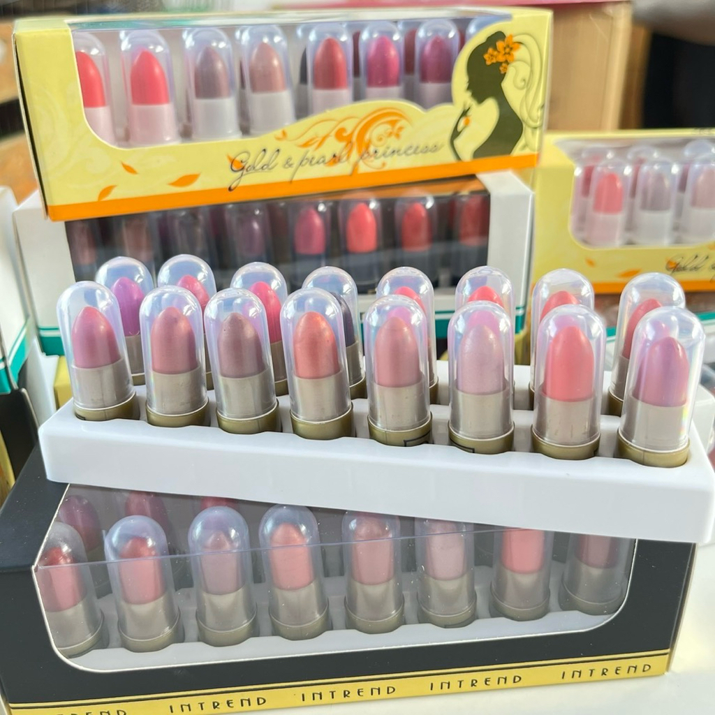 (ยกกล่อง 16 แท่ง) No.2053 ลิบจิ๋ว ลิปอารอน หนึ่งกล่องมี 16 แท่ง สีสวย ติดทนปลอดภัย ได้ทั้งหมด 16 แท่ง
