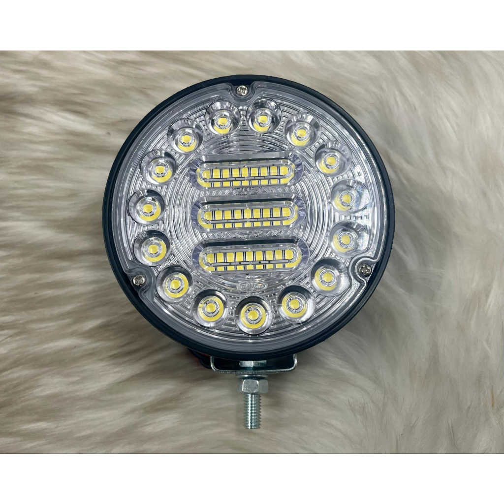 ไฟ LED กลม แสงสีขาว หน้ากว้าง 4 นิ้ว ใส่ได้ 12V และ 24V ยี่ห้อ DIAMON