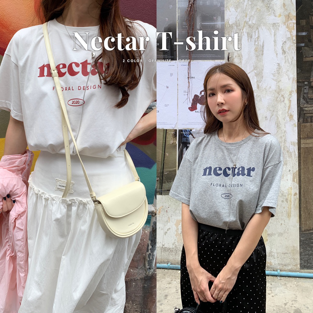 SOMEDRESS | Nectar T-shirt เสื้อยืด สกรีนลาย