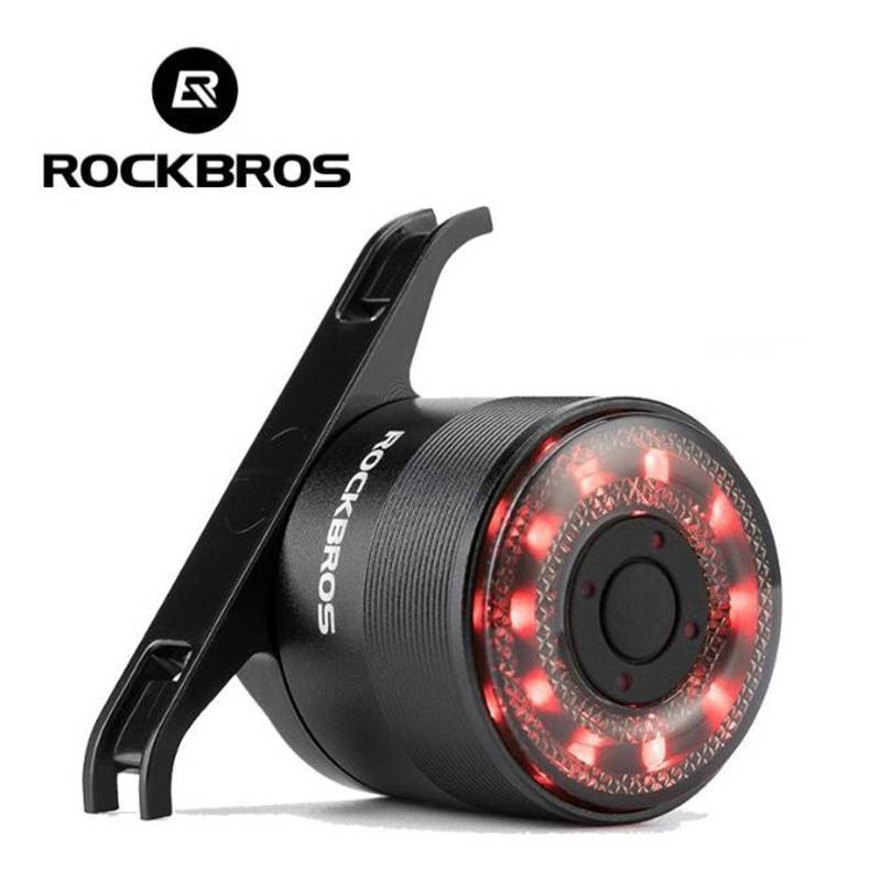 (แท้100เปอร์เซ็น) ไฟท้ายจักรยาน แบบชาร์จ USB rockbros Q1 (บรรจุ 1 ชิ้น)
