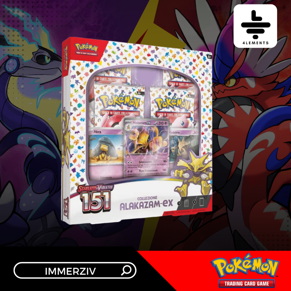 (พร้อมส่ง) POKEMON TCG SCARLET & VIOLET 151 ALAKAZAM EX COLLECTION BOX (ENG PACK) (การ์ดโปเกม่อน)