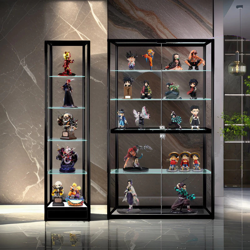 ตู้โชว์งานทำมือGlass display cabinet ตู้เก็บของโมเดลเลโก้ ตู้เก็บของ ชั้นวางโชว์ ตู้โชว์โมเดล
