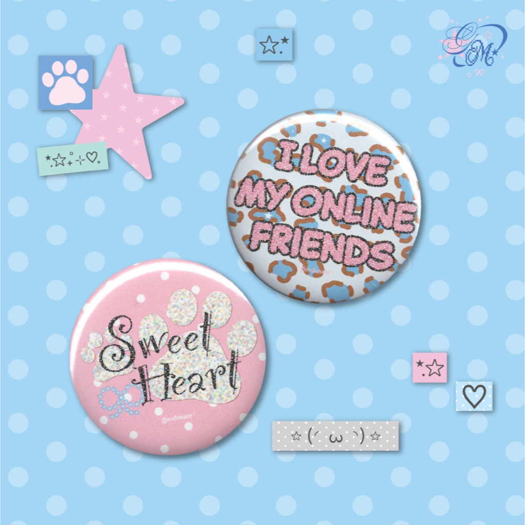[Goodmate] Big Collective Pin/ Button Badges : เข็มกลัดขนาดใหญ่