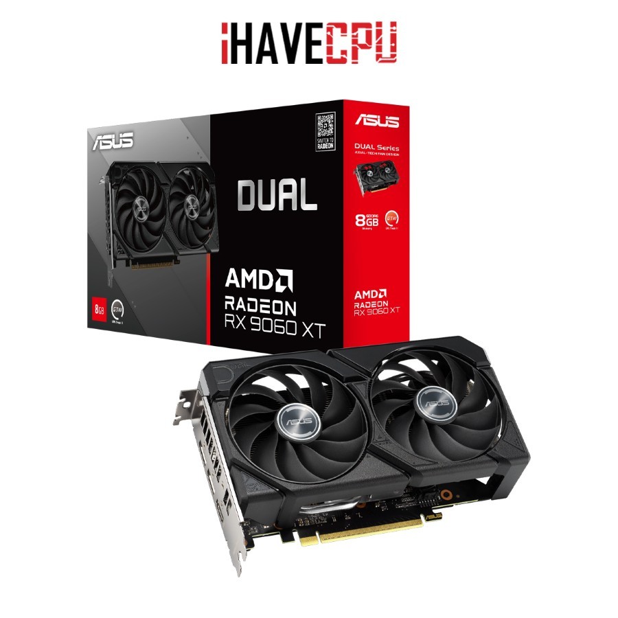 การ์ดจอ (vga) iHAVECPU ASUS DUAL RADEON RX 9060 XT - 8GB GDDR6 (DUAL-RX9060XT-8G)