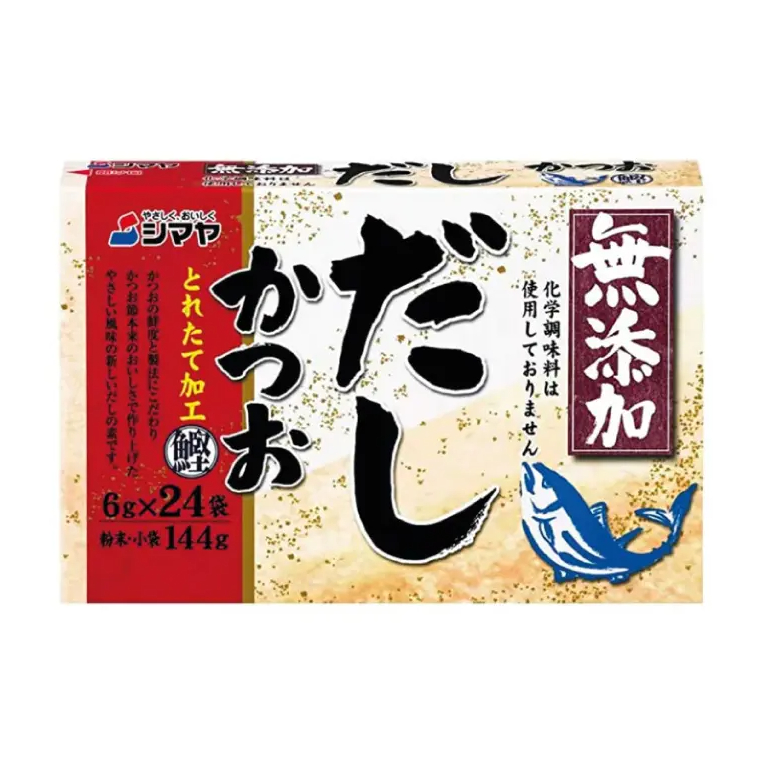 Dashi Katsuo ดาชิ คัตสึโอะ(ซุปผงกึ่งสำเร็จรูป ผสมปลาคัตสึโอะ) Shimaya Brand 1กล่อง มี 6g. x 14 pcs. ใช้กับมิโสะซุป ราเมน