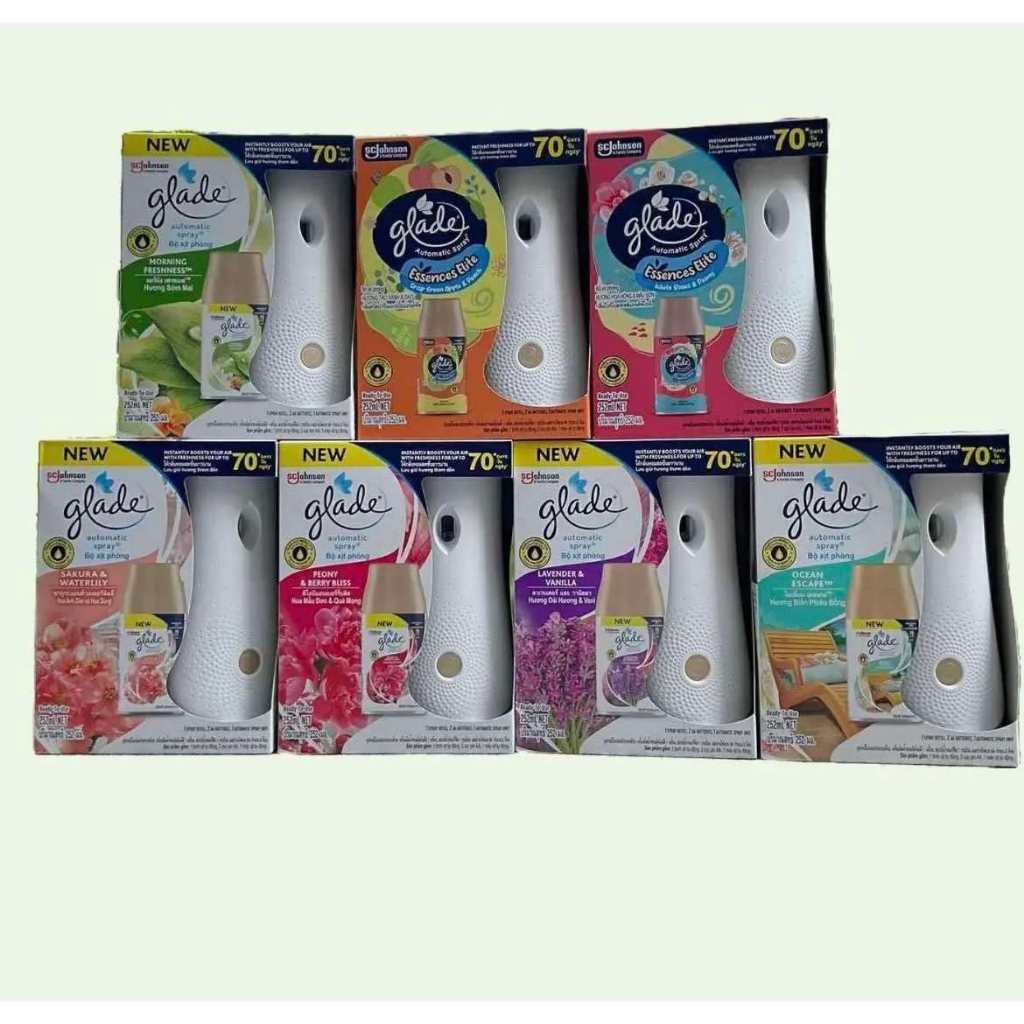 🍂🍂ถูกที่สุดมีขายส่ง Glade automatic spray เครื่องพ่นสเปรย์น้ำหอมอัตโนมัติ 3อิน1 มีราคาส่ง🍂🍂