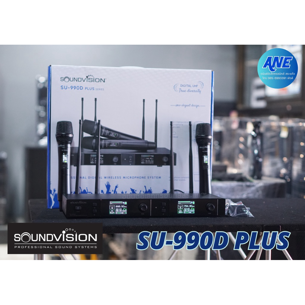 SOUNDVISION SU-990D/HTP PLUS ไมค์ลอยคู่ไร้สาย