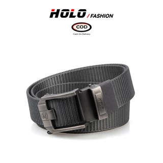 HOLO เข็มขัด คุณภาพสูง แฟชั่น เข็มขัดผู้ชาย ไนลอน หัวเข็มขัด โลหะผสม 6 สี COD