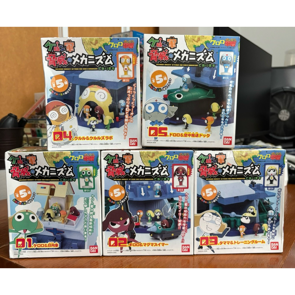 bandai KERORO ฐานทัพ KERON ARMY KYOUI NO MECHANISMครบเซต ประกอบรวมกันได้ มือหนึ่ง KEROROGUNSO