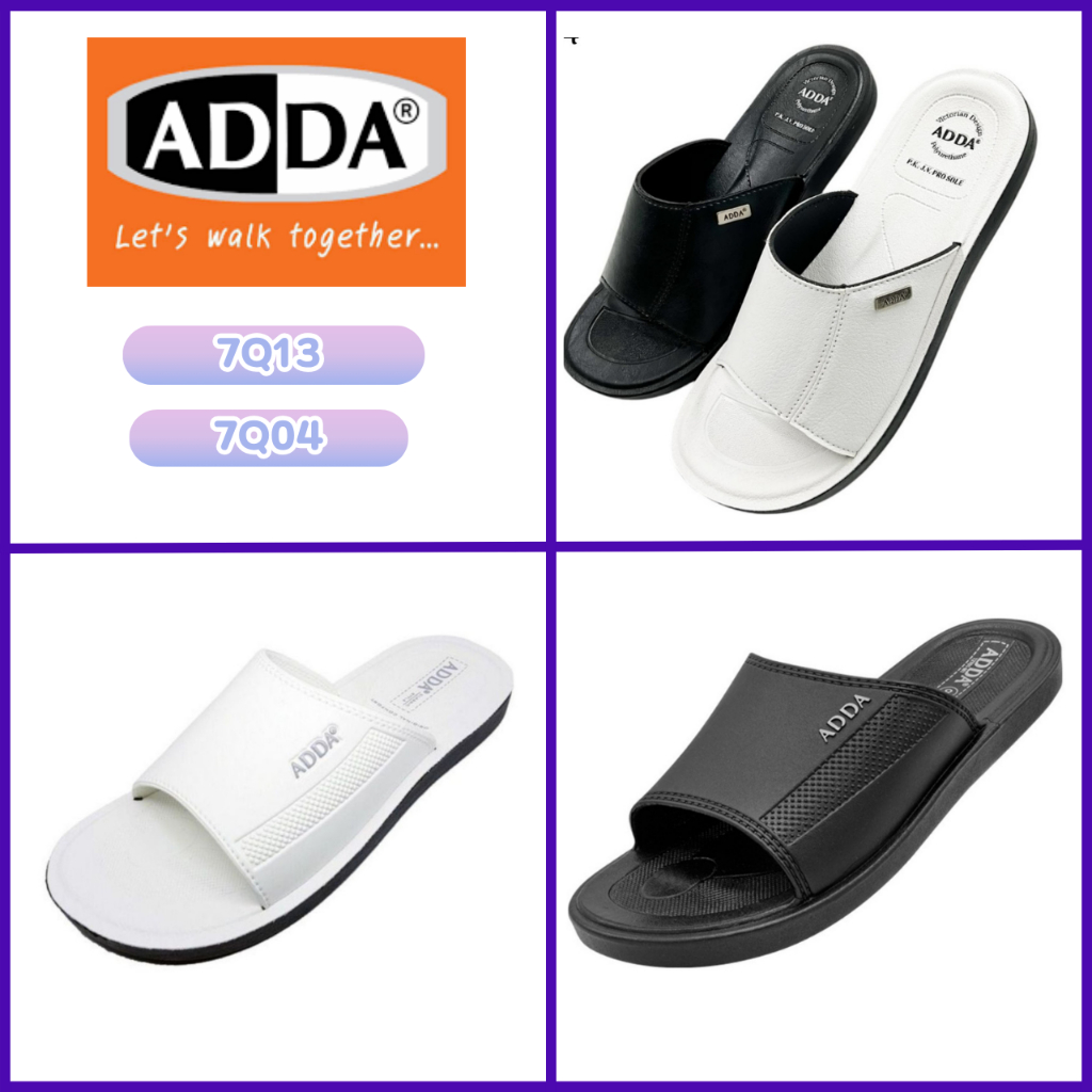 ADDA 7Q13 7Q04 รองเท้าแตะแบบสวมชาย (เบอร์38-45)(XFAN) งานกล่อง