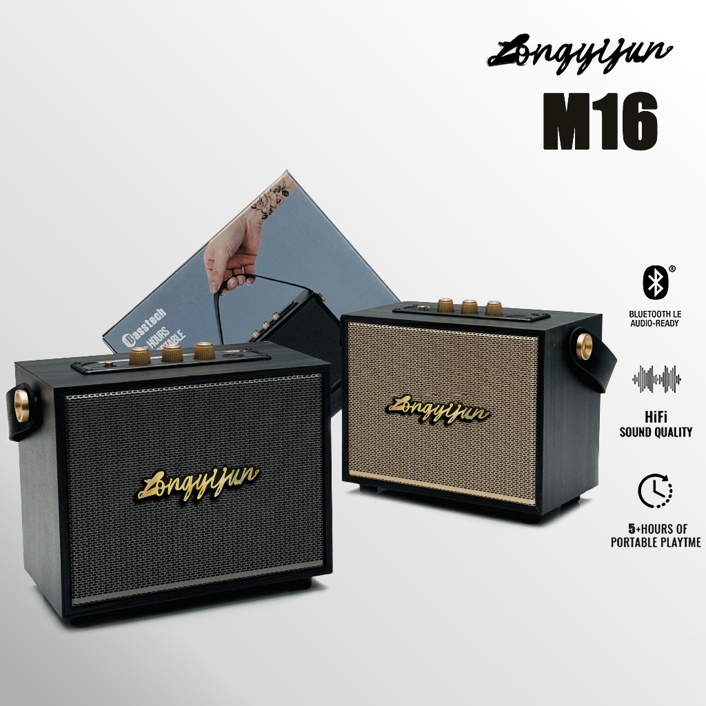 ลำโพง บลูทูธ เสียงดีมาก 10W ลำโพงบลูทูธ M16 เบสแน่น ดีไซส์สวย Portable Bluetooth speaker wireless