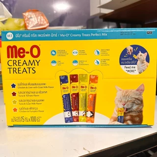 ขนมแมวเลีย Me-O มีโอ 11 รสชาติ คละรสได้ 11/20/25/36 ซอง | ขนมแมว อาหารแมวเลีย อาหารเสริมแมว