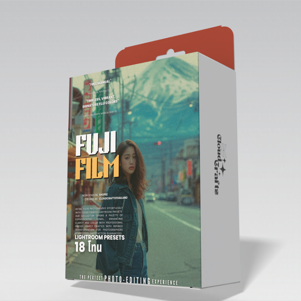 Fujifilm Effect | 18โทน | ฟิลเตอร์แต่งภาพพรีเมี่ยม | Lightroom | Pro-Grade Edits | Crafted By CloudC