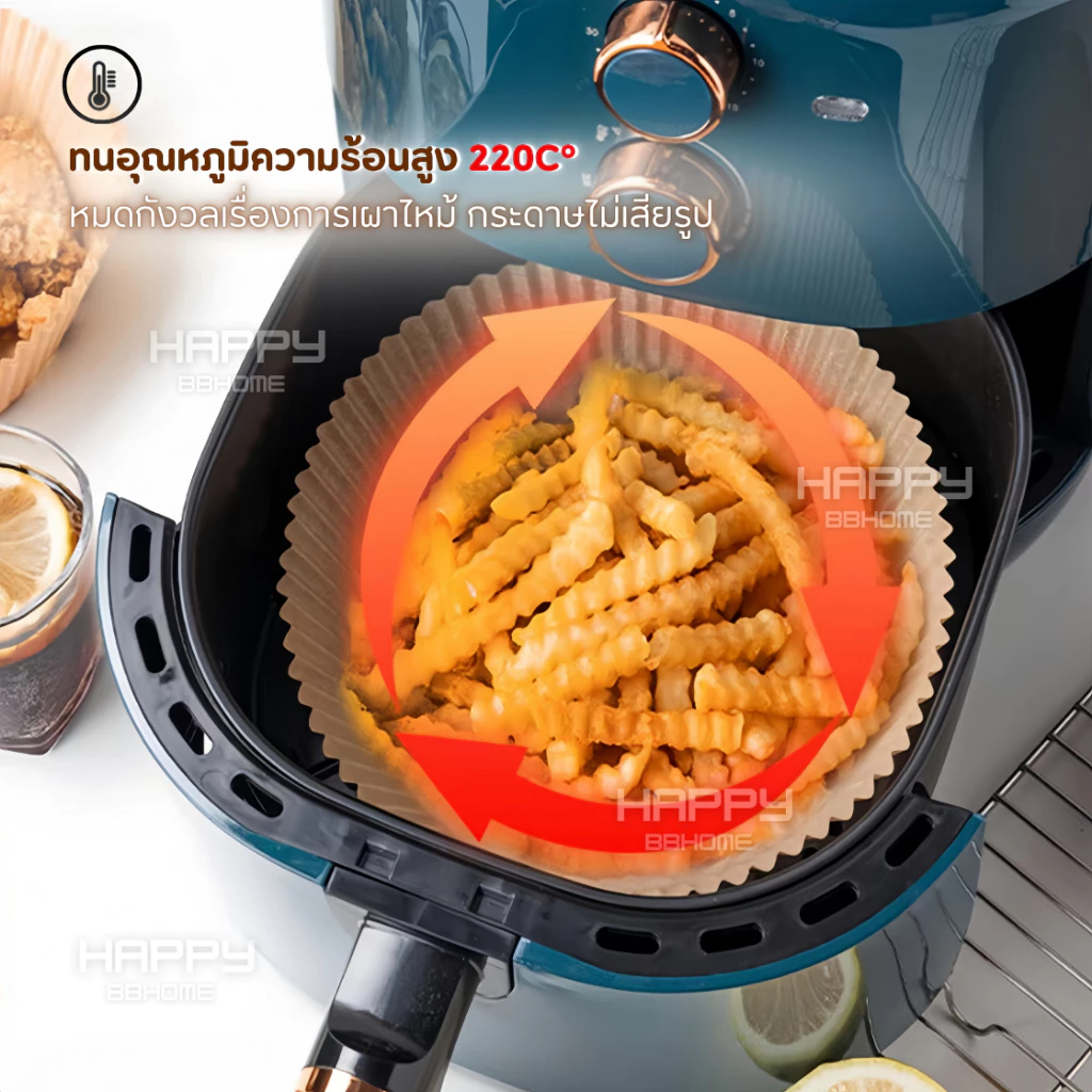 กระดาษรองหม้อทอดไร้น้ำมัน(อัพเกรดใหม่) ทนความร้อนสูง เตาอบ กระดาษรองอบ แผ่นกระดาษรองหม้อ กระดาษกรอง ทิชชู่ครัว ซับน้ำมัน thumbnail 10