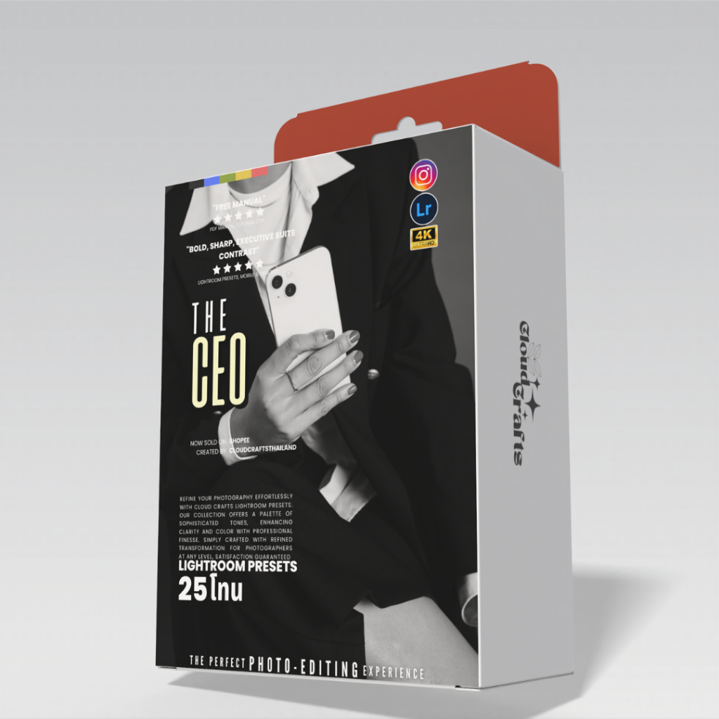 The CEO | 25โทน | ฟิลเตอร์แต่งภาพพรีเมี่ยม | Lightroom | Pro-Grade Edits | Crafted By CloudCrafts | 