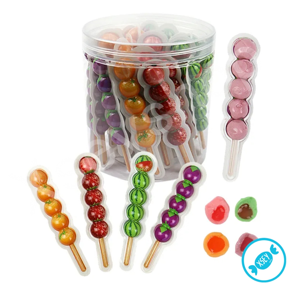 เยลลี่3Dถังหูลู่ มีไส้ หอมอร่อย ราคาพิเศษ 1 กระปุก 30 ชิ้น