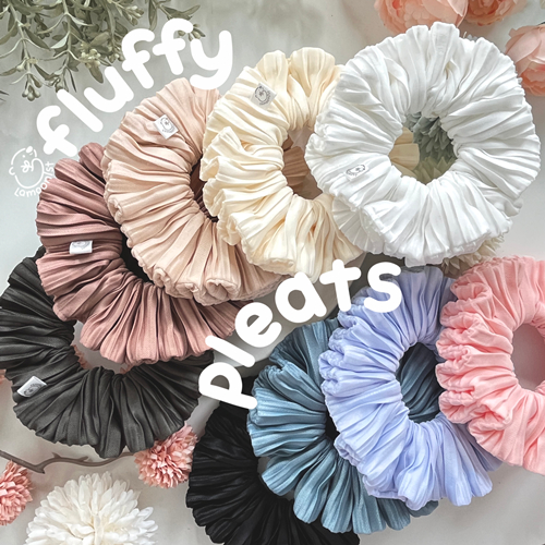 Lamoonist scrunchies • FLUFFY • PLEATS