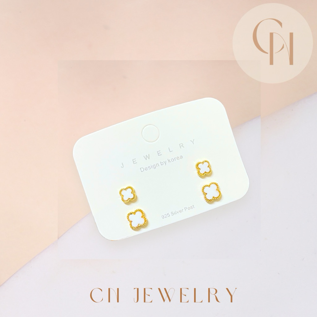 [⚡️ลดเพิ่ม 30% เก็บโค้ดหน้าร้าน] 1คู่ ต่างหูมินิมอล (วัสดุอย่างดี ไม่ลอกดำ แพ้ง่ายใส่ได้) CN Jewelry