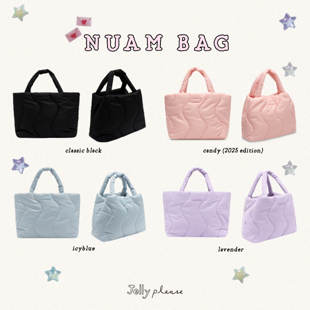 JELLYPLEASE (pretty pieces)   NUAM bag (จัดส่งภายใน 3 วันหลังชำระเงิน) – regular size ใส่ laptop ได้ถึง 16″