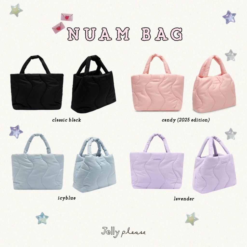 JELLYPLEASE (pretty pieces) 👜 NUAM bag - regular size ใส่ laptop ได้ถึง 16"
