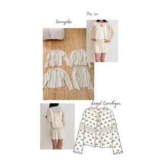 ☁️🍋RUBYANDLEMON - BEGEL CARDIGAN คาดิแกนนลายฉลุ