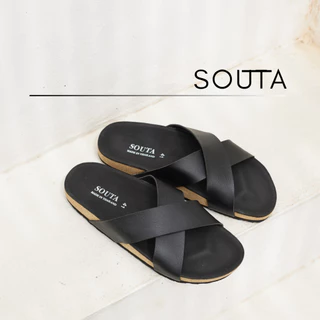 🐾Souta All Black รองเท้าแตะสไตล์วินเทจ รวมรุ่นดำล้วน🐈‍⬛ ไบเก้น >> ไซส์ 35-45*ลด1ไซส์*