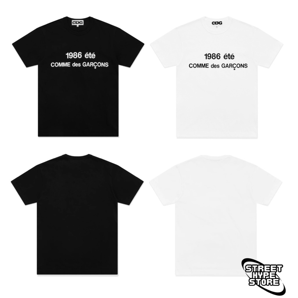 [ใช้โค้ด 20% ลดได้] เสื้อยืด T-SHIRT CDG 1986 COMME des GARCONS ของแท้ พร้อมส่ง