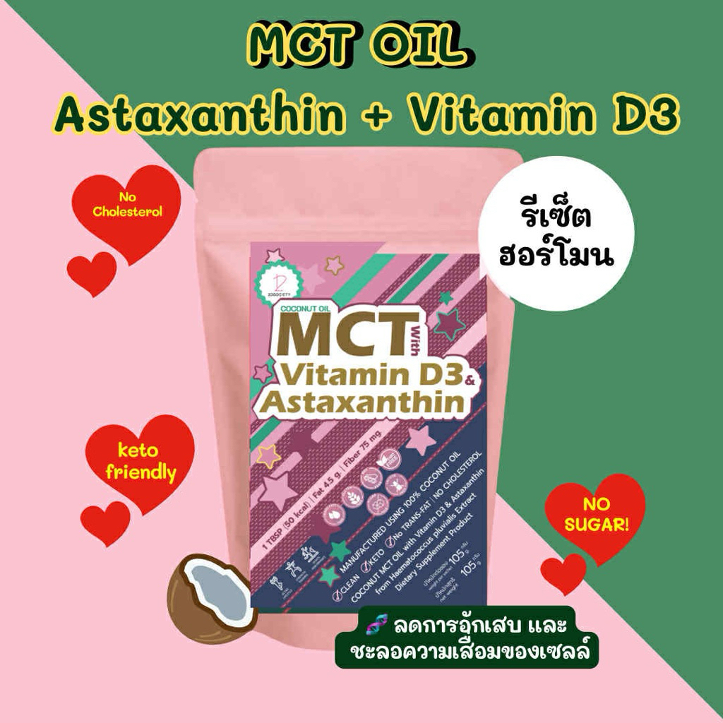 [2Dsociety] Secret MCT Oil 🔑  ตัวช่วยรีเซ็ตระบบเผาผลาญ  สำหรับผู้หญิงที่ลดไขมันยาก