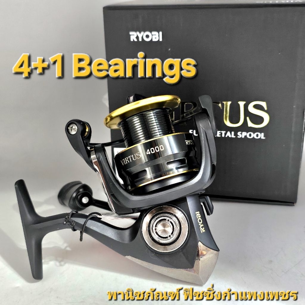 รอกเรียวโอบิ เวอร์ทัส เพาเวอร์  สีดำทอง  RYOBI. VIRTUS POWER