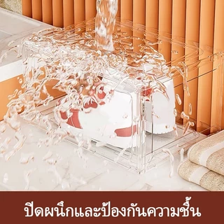 กล่องรองเท้า กล่องรองเท้าอะคริลิค กล่องรองเท้าซ้อนกันหลายชั้น กล่องรองเท้าโปร่งใส กล่องเก็บของ