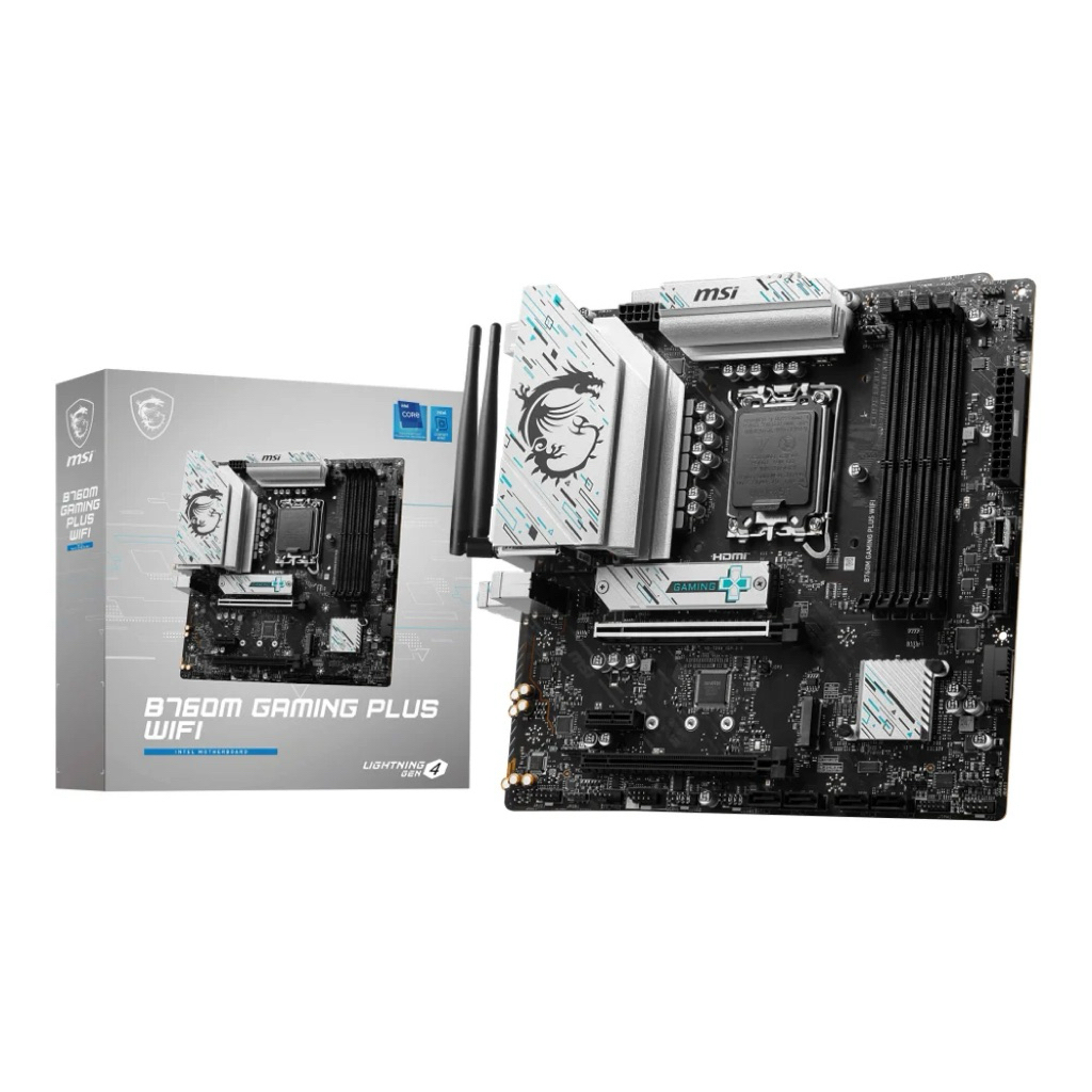 MAINBOARD MSI B760M GAMING PLUS WIFI (SOCKET LGA 1700 DDR5 MICRO-ATX) (มือสอง)