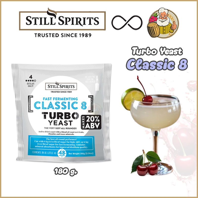 Still Spirits Turbo Yeast Classic 8 (48 hour) (180g)