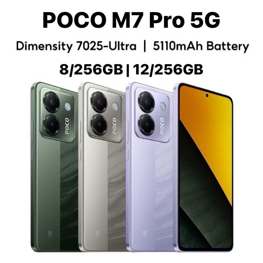 POCO M7 Pro 5G จอใหญ่ 6.67 นิ้ว ชิป Dimensity 7025-Ultra l POCO M6 Pro เครื่องศูนย์ไทย