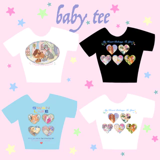 (พรีออเดอร์!)เสื้อ Baby tee valentines collection 🏹🦢💌🎀
