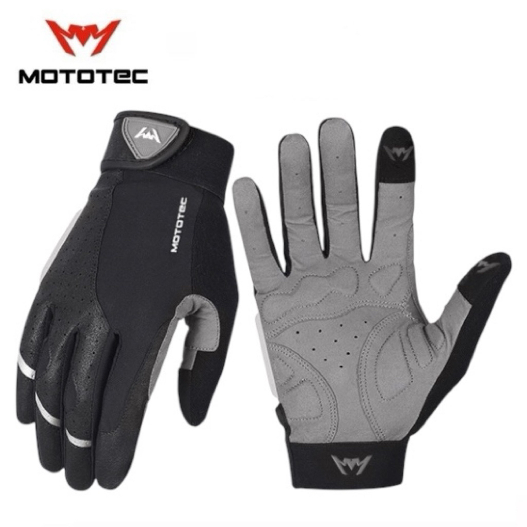MOTOTEC MT-RG02 ถุงมือขี่มอเตอร์ไซค์ถุงมือปั่นจักรยานเต็มนิ้ว น้ำหนักเบา ใส่สบายเหมาะสำหรับไรเดอร์