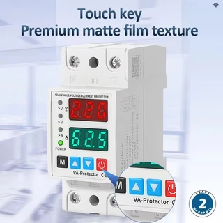 เครื่องป้องกันไฟฟ้าลัดวงจร 220V 40A/63A การควบคุมแรงดันไฟเกิน การป้องกันกระแสไฟเกิน