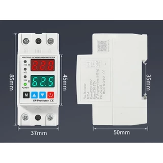 เครื่องป้องกันไฟฟ้าลัดวงจร 220V 40A/63A การควบคุมแรงดันไฟเกิน การป้องกันกระแสไฟเกิน