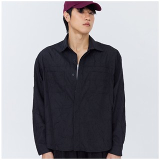 HUG ME SHIRTS (BLACK) - เสื้อเชิ้ตแขนยาว