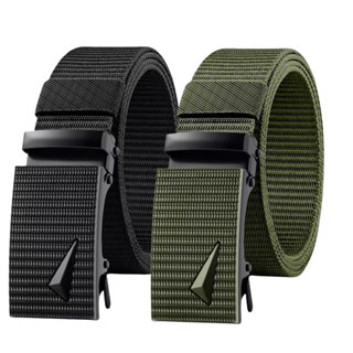 เข็มขัดผ้าใบไนลอนปรับขนาดได้สำหรับผู้ชาย