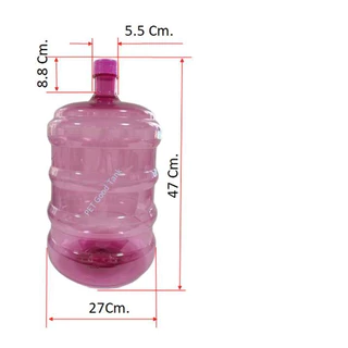 ถังน้ำPET ขนาด 18.9ลิตรแบบฝาเกลียว สีชมพู