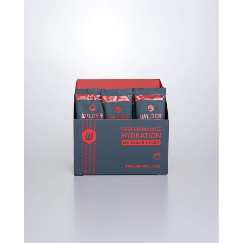 Wilder Strawberry/Electrolytes Fast Hydration Zero Sugar เกลือแร่ไร้น้ำตาล รสสตรอว์เบอร์รี่ 30 ซอง
