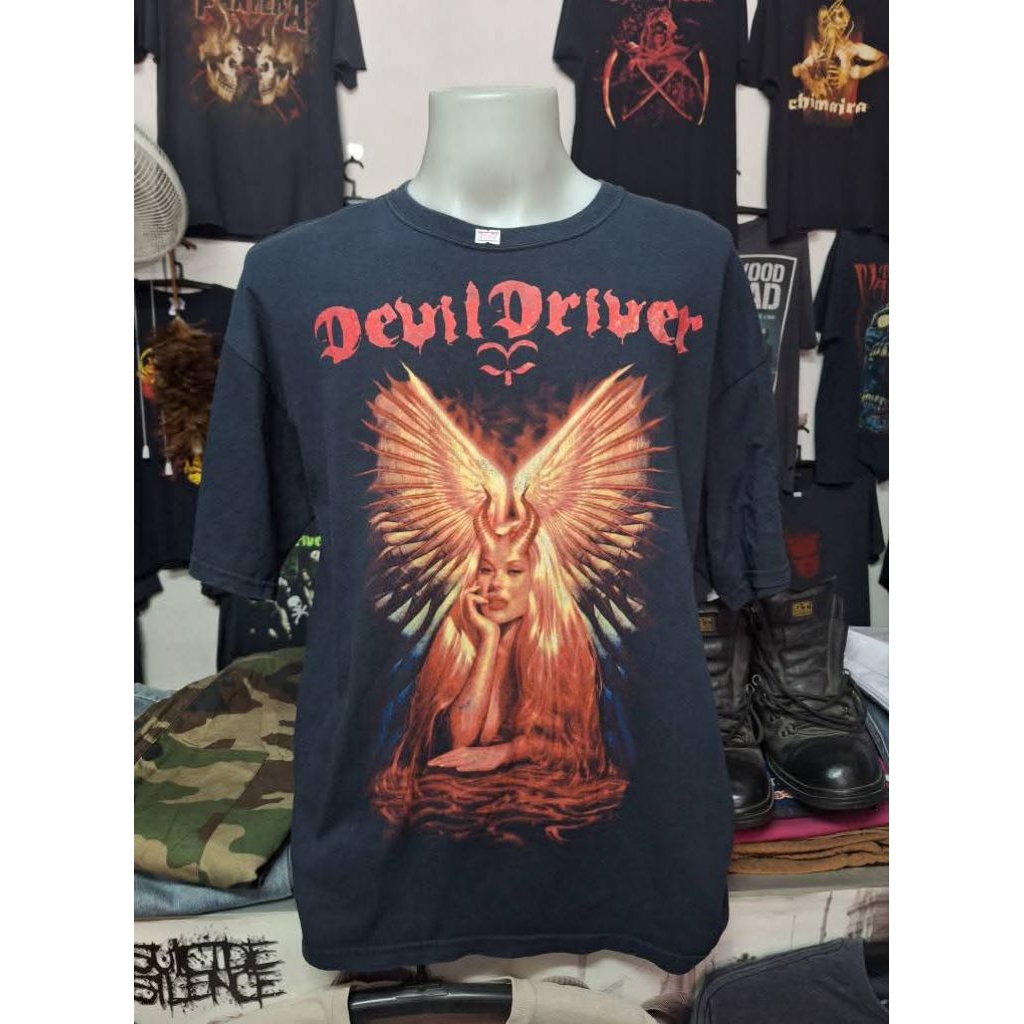 เสื้อยืด วง DevilDriver ป้าย Gildan ไซส์ XL