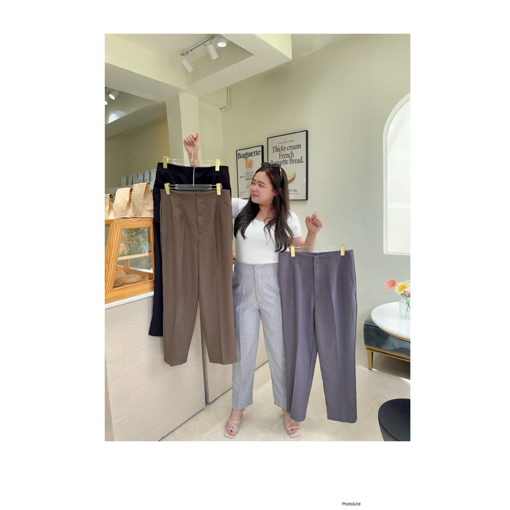 New •กระบอกเล็ก soda เอวไร้ขอบ (ซิปหน้าตะขอหน้า)