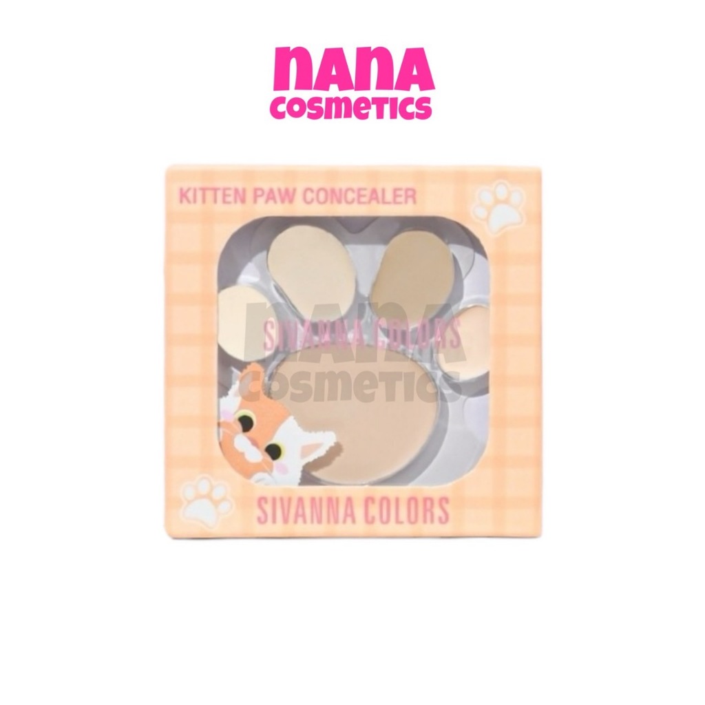 HF554 ซีเวนน่า คัลเลอร์ส คิทเทิน พอ คอนซีลเลอร์ พาเลทเนื้อครีม Sivanna Colors Kitten Paw Concealer